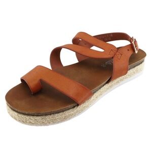 Patrizia Spring Step Sz 38 M Brown Strappy Synthetic Women Sandals